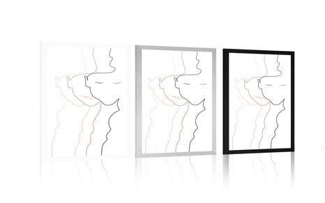 PLAKÁT OBRYSY ŽENSKÉ TVÁŘE - MOTIVY Z NAŠÍ DÍLNY - PLAKÁTY