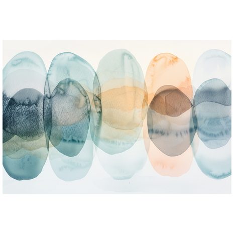 FOTOTAPETA AKVARELNI PASTELNI KROGI - ABSTRAKTNE TAPETE - TAPETE