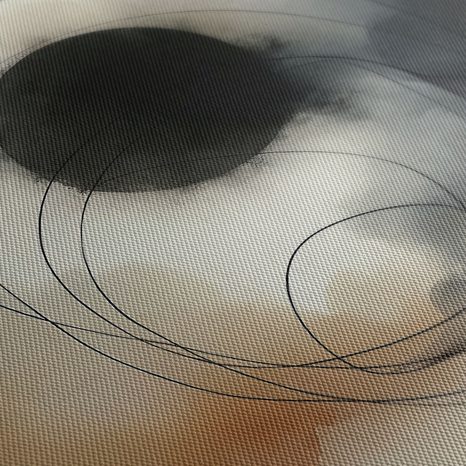 OBRAZ GEOMETRICKÉ LÍNIE A DYMOVÉ TÓNY - ABSTRAKTNÉ OBRAZY - OBRAZY