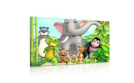 WANDBILD NIEDLICHE TIERE - BILDER FÜR KINDER - BILDER