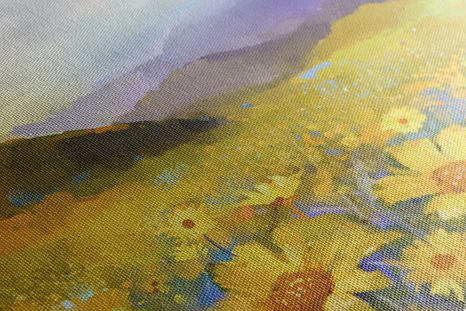 SLIKA POLJE POLNO SONČNIC - SLIKE NARAVE IN POKRAJINE - SLIKE