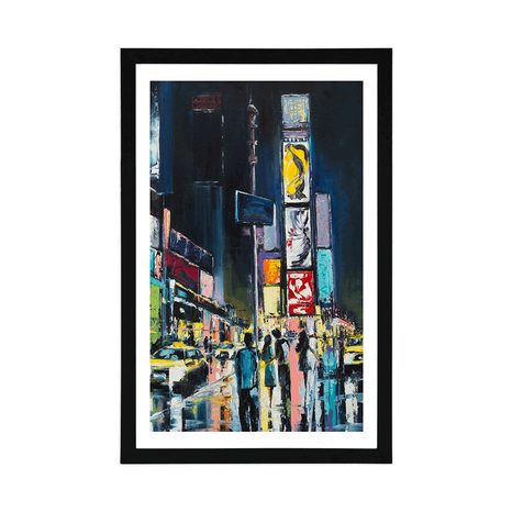 POSZTER PASZPORTUVAL SZÍNES NEW YORK - VÁROST ÁBRÁZOLÓ POSZTEREK - POSZTEREK