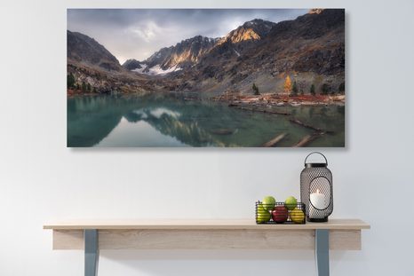 WANDBILD MAJESTÄTISCHE BERGE - BILDER VON NATUR UND LANDSCHAFT - BILDER