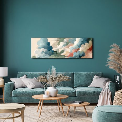 WANDBILD ABSTRAKTER HIMMEL VOLLER FORMEN UND FARBEN - BILDER VON NATUR UND LANDSCHAFT - BILDER