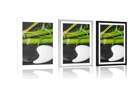 POSTER – PIETRE A FORMA DI YIN E YANG - FENG SHUI - POSTER