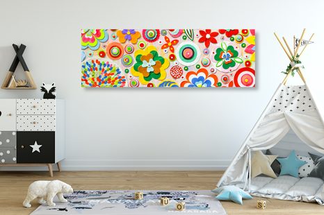 OBRAZ ABSTRAKCE KVĚTŮ - ABSTRAKTNÍ OBRAZY - OBRAZY