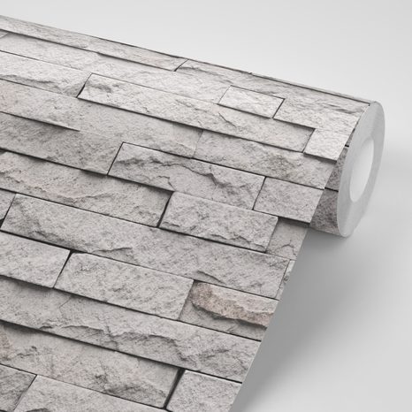 FOTOTAPETA ELEGANTNÍ KAMENNÝ OBKLAD - TAPETY S IMITACÍ CIHLY, KAMENE A BETONU - TAPETY