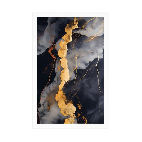 ПЛАКАТ – ЧЕРЕН МРАМОР - МРАМОРНА АБСТРАКЦИЯ - ПЛАКАТИ