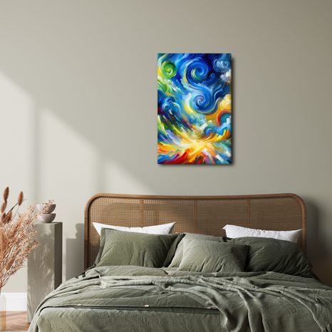 OBRAZ ABSTRAKTNÍ VÍŘENÍ BAREV - ABSTRAKTNÍ OBRAZY - OBRAZY