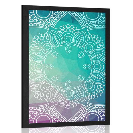 POSTER MANDALA IN PASTELLFARBEN - FENG SHUI - POSTER