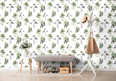 SAMOLEPÍCÍ TAPETA PŮVABNÉ ZELENÉ LISTY - SAMOLEPÍCÍ TAPETY - TAPETY