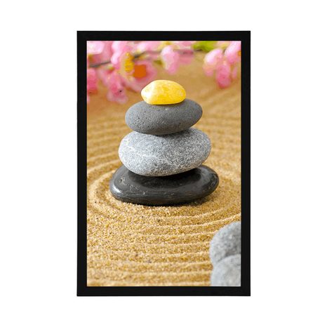 PLAKÁT PYRAMIDA ZEN KAMENŮ - FENG SHUI - PLAKÁTY