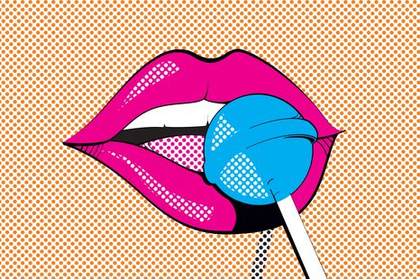 WANDBILD POP-ART-LUTSCHER - POP-ART-BILDER - BILDER