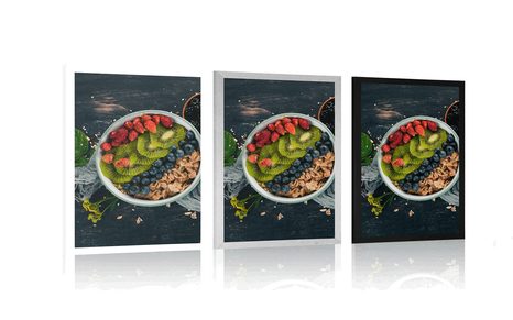 POSTER LECKERES MÜSLI - MIT KÜCHENMOTIV - POSTER