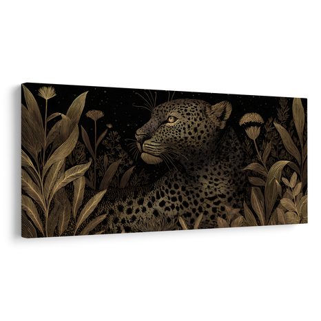 OBRAZ ŠELMA MEZI TROPICKÝMI ROSTLINAMI - OBRAZY LVI A TYGŘI - OBRAZY