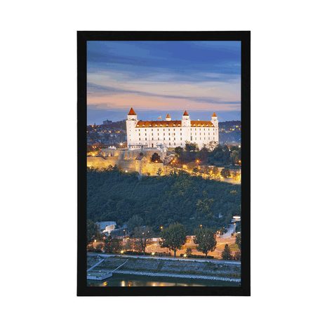 PLAGÁT POHĽAD NA BRATISLAVSKÝ HRAD - MESTÁ - PLAGÁTY