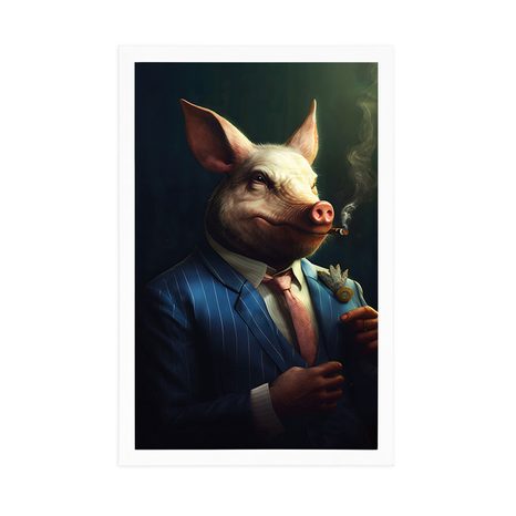 POSTER TIERISCHER GANGSTER SCHWEIN - TIERISCHE GANGSTER - POSTER