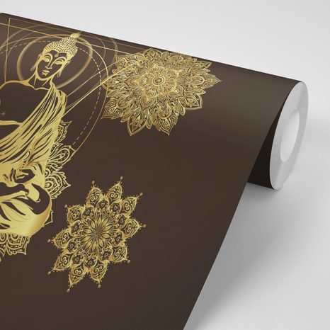 CARTA DA PARATI – BUDDHA DORATO - CARTA DA PARATI - 🔥 SVENDITA TOTALE