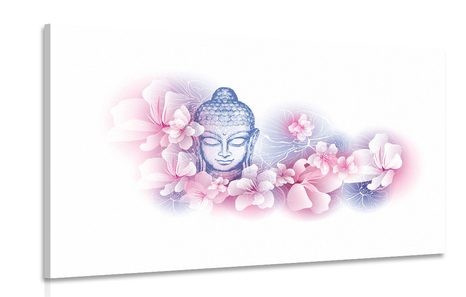 PICTURE BUDDHA WITH SAKURA FLOWERS