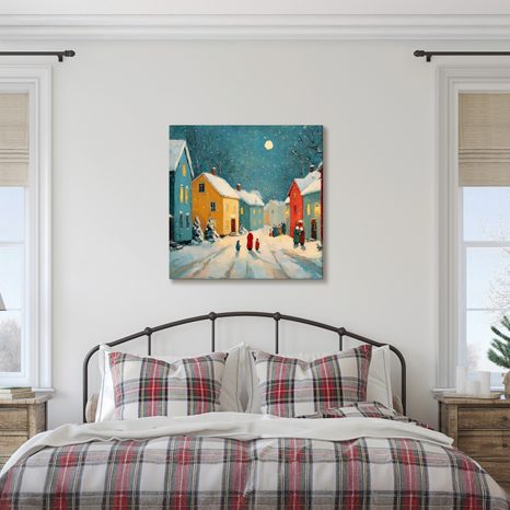 OBRAZ KLIDNÁ VÁNOČNÍ NOC - VÁNOČNÍ A ZIMNÍ OBRAZY - OBRAZY