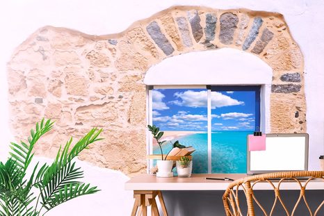 SELBSTKLEBENDE TAPETE MIT BLICK AUFS MEER - SELBSTKLEBENDE TAPETEN - TAPETEN