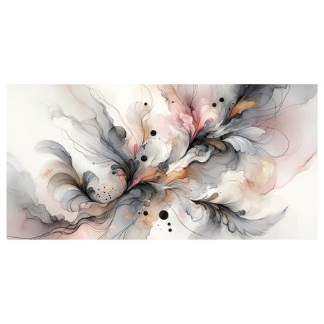 OBRAZ KVĚTINOVÉ LINIE V MLZE - PICTURES OF ABSTRACT SHAPES - PICTURES