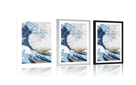 POSTER – RIPRODUZIONE LA GRANDE ONDA DI KANAGAWA - KATSUSHIKA HOKUSAI - NATURA - POSTER