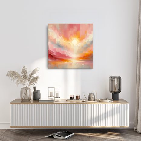 OBRAZ ZLATÉ RÁNO V BARVÁCH - OBRAZY VÝCHOD A ZÁPAD SLUNCE - OBRAZY
