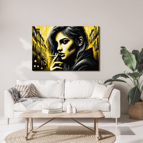 WANDBILD STADTPORTRÄT EINER FRAU - WANDBILDER FRAUEN - BILDER