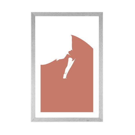 PLAKÁT S PASPARTOU ABSTRAKCE TAJEMNÉHO TANCE - MOTIVY Z NAŠÍ DÍLNY - PLAKÁTY