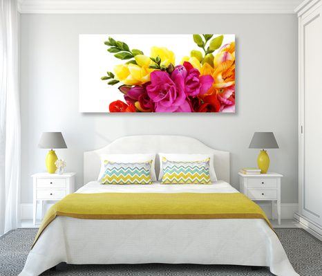 QUADRO SU TELA – BOUQUET DI FRESIE - 🔥 SVENDITA TOTALE