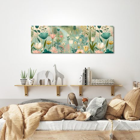 OBRAZ ROZKVETLÁ LOUKA V TICHÉM ÚDOLÍ - OBRAZY KVĚTŮ - OBRAZY