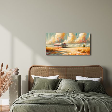 OBRAZ PŘÍBĚHY Z AMERICKÉ SILNICE - VINTAGE A RETRO OBRAZY - OBRAZY