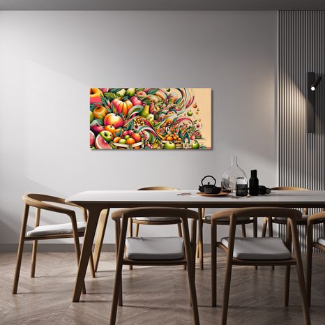 TABLOU RECOLTĂ DE FRUCTE - TABLOURI BĂUTURI ȘI MÂNCARE - TABLOURI