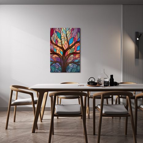 OBRAZ STROM ŽIVOTA V DUHOVÝCH BARVÁCH - OBRAZY STROMY ŽIVOTA - OBRAZY