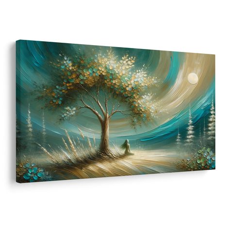 TABLOU LINIȘTE SUB ARBORELE VIEȚII - TABLOURI ARBORII VIEȚII - TABLOURI