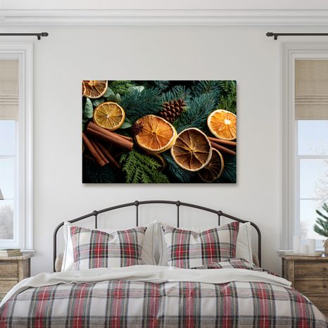 OBRAZ VÁNOČNÍ VŮNĚ LESA - VÁNOČNÍ A ZIMNÍ OBRAZY - OBRAZY