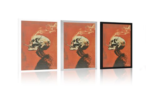 PLAKÁT JAPANDI KOSTLIVEC S CIGARETOU - JAPANDI - PLAKÁTY