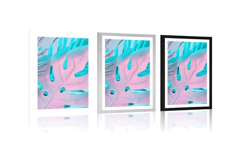 POSTER – FOGLIE DI PALMA IN COLORI VIVACI - NATURA - POSTER