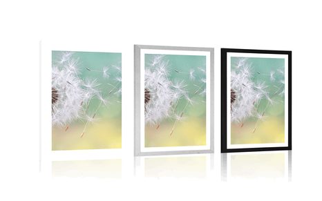 PLAKAT Z PASSE-PARTOUT MAGICZNY MNISZEK LEKARSKI - KWIATY - PLAKATY