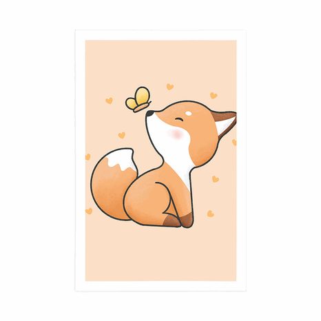 PLAKÁT ZVĚDAVÁ LIŠTIČKA - ZVÍŘÁTKA - PLAKÁTY