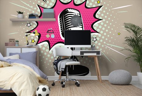 CARTA DA PARATI – STELLA DEL PALCO - CARTA DA PARATI POP ART - CARTA DA PARATI