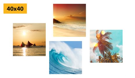 SET OBRAZŮ ŽIVOT U MOŘE - SESTAVY OBRAZŮ - OBRAZY