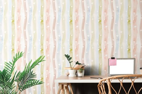 SAMOLEPÍCÍ TAPETA DUHA PLNÁ LÁSKY - SAMOLEPÍCÍ TAPETY - TAPETY