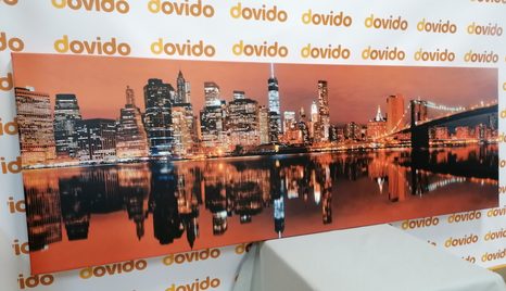 SLIKA ODSEV MANHATTANA V VODI - SLIKE MESTA - SLIKE