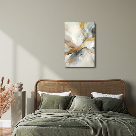 OBRAZ ABSTRAKTNÍ ZLATÉ LINIE - OBRAZY ABSTRAKTNÍ TVARY - OBRAZY