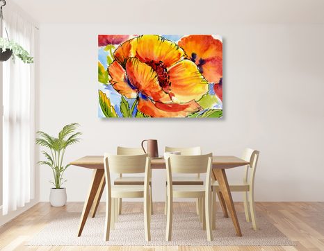 TABLOU BUCHETUL FLORILOR DE MAC - TABLOU FLORI - TABLOURI