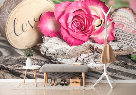 ÖNTAPADÓ FOTÓTAPÉTA LOVE RÓZSA - ÖNTAPADÓ TAPÉTÁK - TAPÉTÁK