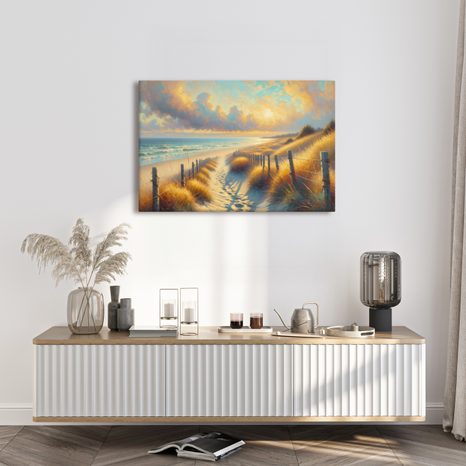 OBRAZ CESTA MEZI DUNAMI K MOŘI - OBRAZY MOŘE A PLÁŽ - OBRAZY