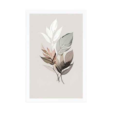 PLAKÁT MINIMALISTICKÉ LISTY - BOTANICKÉ - PLAKÁTY